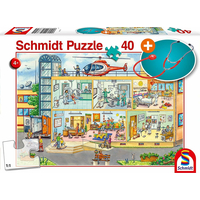 SCHMIDT Puzzle Dětská nemocnice 40 dílků + dětský stetoskop