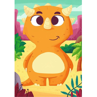 RAVENSBURGER Puzzle Mix&Match: Roztomilí dinosauři 3x24 dílků