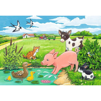 RAVENSBURGER Puzzle Zvířecí mláďata 2x12 dílků