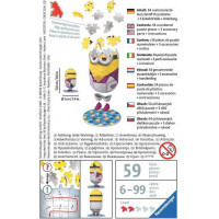 RAVENSBURGER 3D puzzle Postavička Mimoni 2: Disco 54 dílků