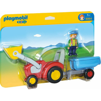 PLAYMOBIL® 1.2.3 6964 Traktor s přívěsem