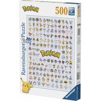 RAVENSBURGER Puzzle Pokémon: Prvních 151 druhů 500 dílků