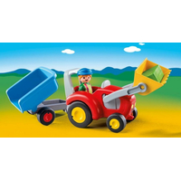 PLAYMOBIL® 1.2.3 6964 Traktor s přívěsem