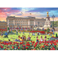 RAVENSBURGER Puzzle Královské rezidence, Velká Británie 4x500 dílků