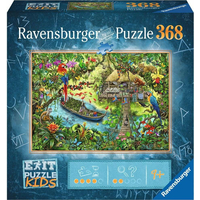 RAVENSBURGER Únikové EXIT puzzle Kids Expedice do džungle 368 dílků