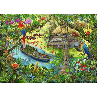 RAVENSBURGER Únikové EXIT puzzle Kids Expedice do džungle 368 dílků