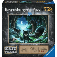 RAVENSBURGER Únikové EXIT puzzle Vlk 759 dílků
