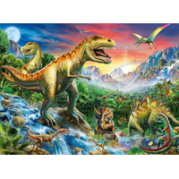 RAVENSBURGER Puzzle V dobách dinosaurů XXL 100 dílků