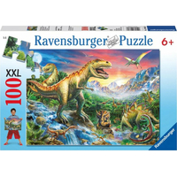 RAVENSBURGER Puzzle V dobách dinosaurů XXL 100 dílků