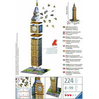 RAVENSBURGER 3D puzzle Big Ben, Londýn 216 dílků