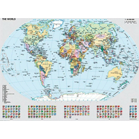 RAVENSBURGER Puzzle Politická mapa světa 1000 dílků