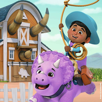 RAVENSBURGER Puzzle Dino Ranch 3x49 dílků