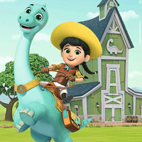 RAVENSBURGER Puzzle Dino Ranch 3x49 dílků