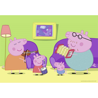 RAVENSBURGER Puzzle Prasátko Peppa: Doma 2x12 dílků