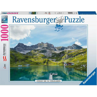 RAVENSBURGER Puzzle Zürské jezero ve Vorarlbersku, Rakousko 1000 dílků
