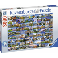 RAVENSBURGER Puzzle 99 krásných míst Evropy 3000 dílků