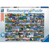 RAVENSBURGER Puzzle 99 krásných míst Evropy 3000 dílků