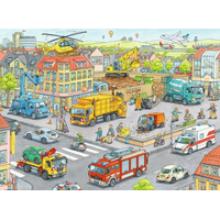 RAVENSBURGER Puzzle Auta ve městě XXL 100 dílků