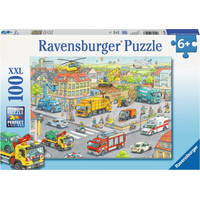 RAVENSBURGER Puzzle Auta ve městě XXL 100 dílků