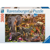 RAVENSBURGER Puzzle Africká zvířata 3000 dílků