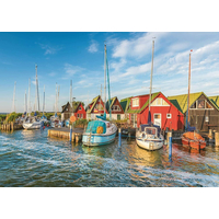 RAVENSBURGER Puzzle Barevný přístav v Německu 1000 dílků