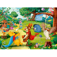 RAVENSBURGER Puzzle Medvídek Pú zachraňuje XXL 100 dílků