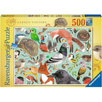RAVENSBURGER Puzzle Návštěvníci zahrady 500 dílků