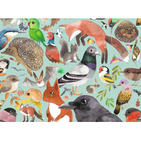 RAVENSBURGER Puzzle Návštěvníci zahrady 500 dílků
