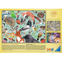 RAVENSBURGER Puzzle Návštěvníci zahrady 500 dílků