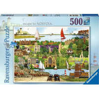 RAVENSBURGER Puzzle Útěk do Norfolku 500 dílků