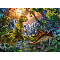 RAVENSBURGER Puzzle V říši dinosaurů XXL 100 dílků