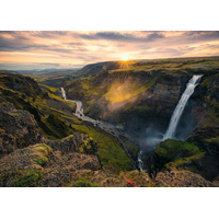 RAVENSBURGER Puzzle Vodopád Haifoss, Island 1000 dílků