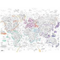 RAVENSBURGER Color' puzzle Atlas 80 dílků s pastelkami