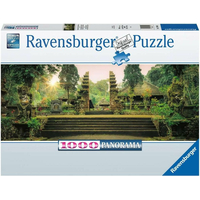 RAVENSBURGER Panoramatické puzzle Chrám džungle Pura Luhur Batukaru, Bali 1000 dílků