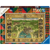 RAVENSBURGER Puzzle Harry Potter: Mapa Bradavic 1500 dílků