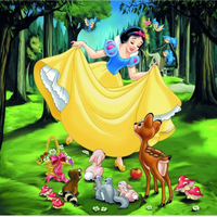 RAVENSBURGER Puzzle Sněhurka, Popelka, Ariel 3x49 dílků