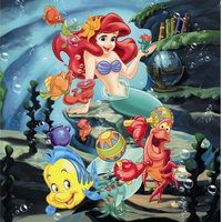 RAVENSBURGER Puzzle Sněhurka, Popelka, Ariel 3x49 dílků
