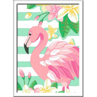RAVENSBURGER CreArt Malování podle čísel: Růžový plameňák 13x18cm