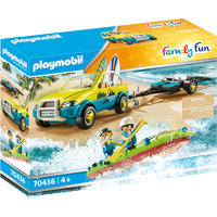PLAYMOBIL® Family Fun 70436 Plážové auto s lodním přívěsem