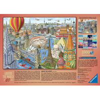 RAVENSBURGER Puzzle Cesta kolem světa za 80 dní 1000 dílků