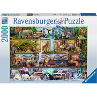 RAVENSBURGER Puzzle Království divokých zvířat 2000 dílků