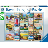 RAVENSBURGER Puzzle Lodě a pobřeží 1500 dílků