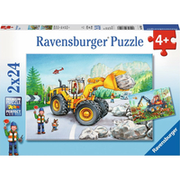 RAVENSBURGER Puzzle Těžká technika v akci 2x24 dílků