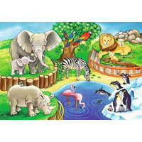 RAVENSBURGER Puzzle Zvířátka v zoo 2x12 dílků