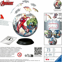 RAVENSBURGER Puzzleball Marvel: Avengers 73 dílků