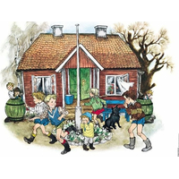 RAVENSBURGER Puzzle Děti z Bullerbynu 1000 dílků