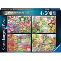 RAVENSBURGER Puzzle Nádherné zahrady 4x500 dílků