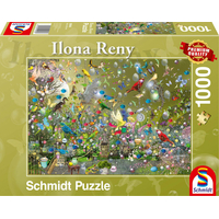 SCHMIDT Puzzle Papouščí džungle 1000 dílků