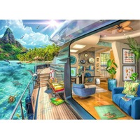 RAVENSBURGER Puzzle Ubytování na tropickém ostrově 1000 dílků