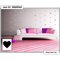 Samolepky DECOR COLOR vzor 23 - SRDÍČKO